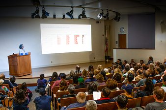 Image of a full lecture hall