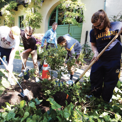 Student-athlete volunteers