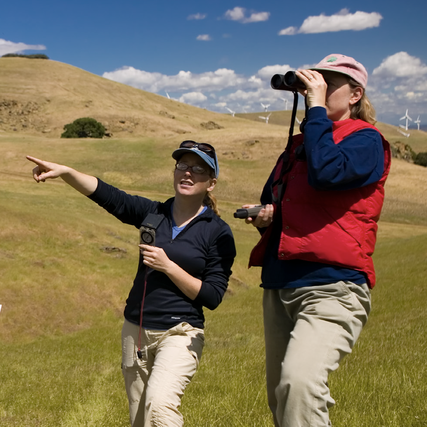 Students in field