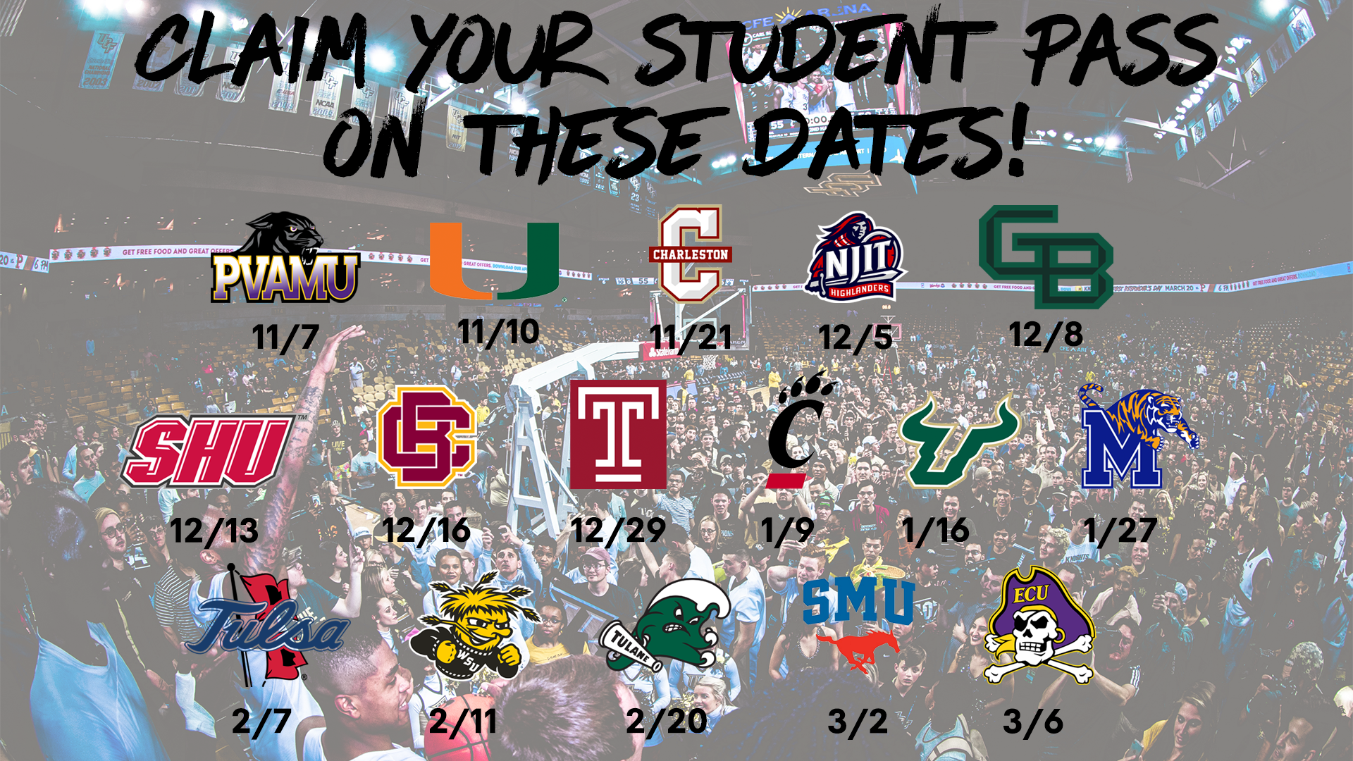 Claim Your Student Pass On These Dates!