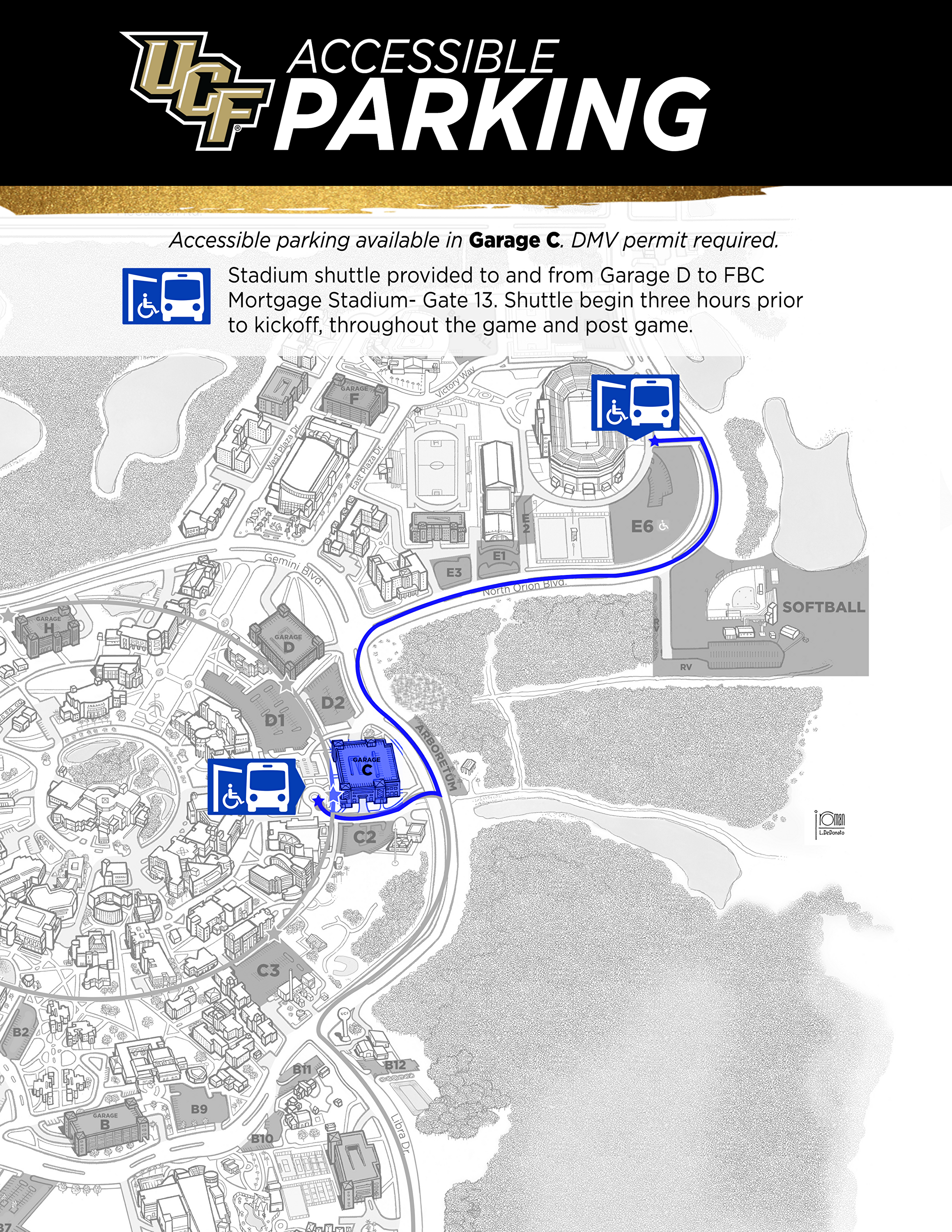 Football Gameday Accessible Parking