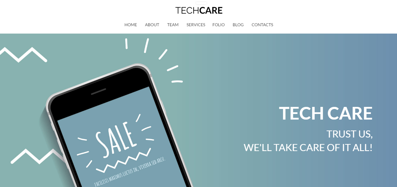 Tech Care template