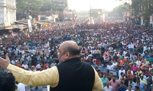 Shah’s Shahi Rally To Oust Mamata Banerjee