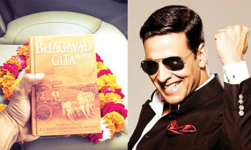 Akki gets Bhagvad Geeta as gift