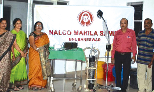 Nalco Mahila Samiti donates medical equipment