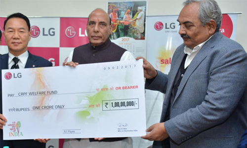 LG Electronics India Donates Rs 1 Crore to CRPF Welfare Fund