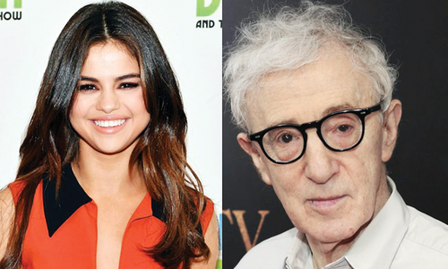 Selena with Woody Allen