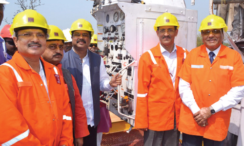 Minister Dharmendra Pradhan spuds first CBM development well at Bokaro