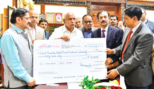 KIOCL Contributes to Chief Minister’s Relief Fund