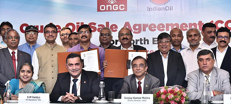 ONGC, IOCL sign maiden Crude Oil Sales Agreement for North-East