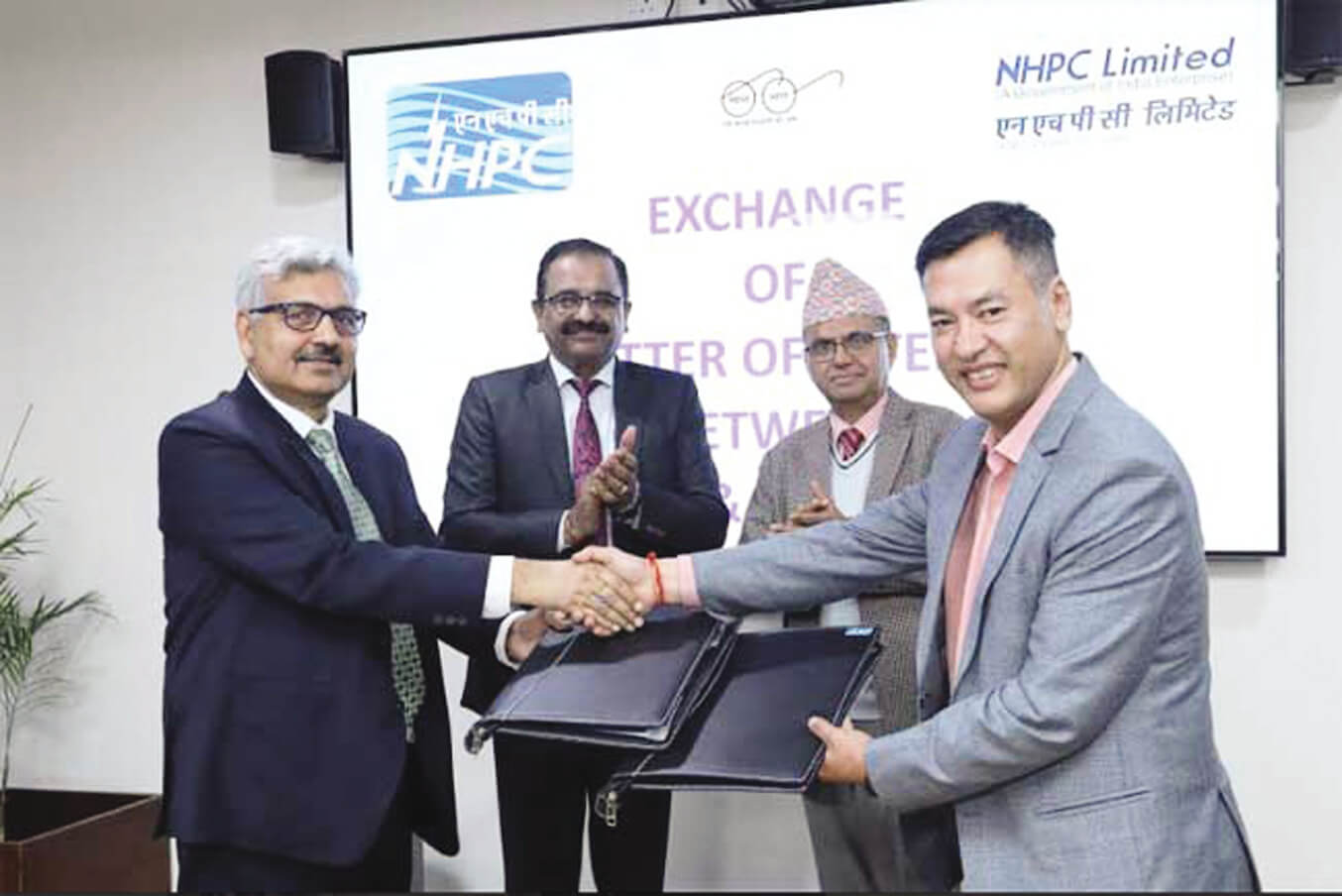 NHPC signs Letter of Intent with NEA Nepal