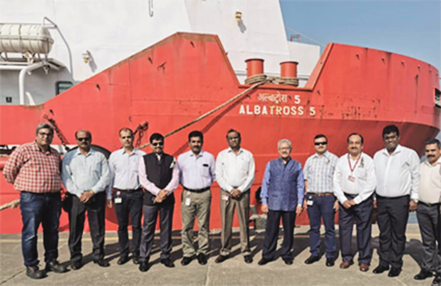 ONGC flags off its first Offshore Supply Vessel through JNPT