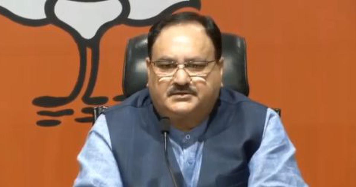 BJP President JP Nadda interacts with Ayurveda doctors