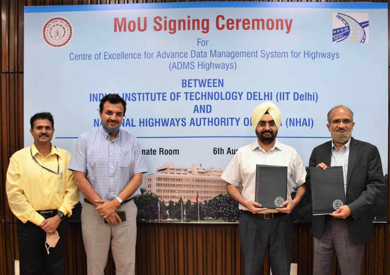 NHAI signed MoU with IIT-Delhi