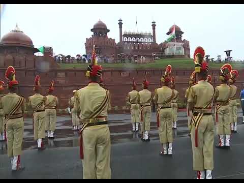 Full dress rehearsal at Red Fort today for 74th Independence Day celebrations