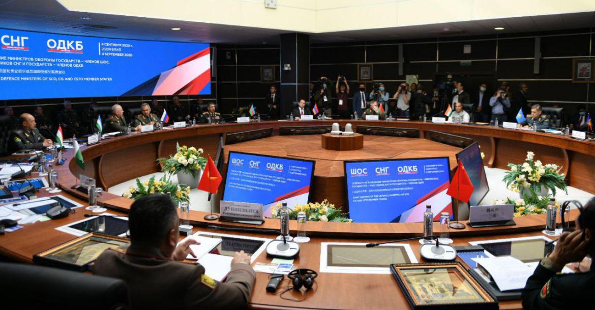 Raksha Mantri Shri Rajnath Singh addresses Combined Meeting of Defence Ministers of SCO, CSTO & CIS Member States in Moscow;