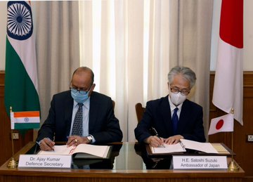 India, Japan sign agreement for reciprocal supplies & services between armed forces