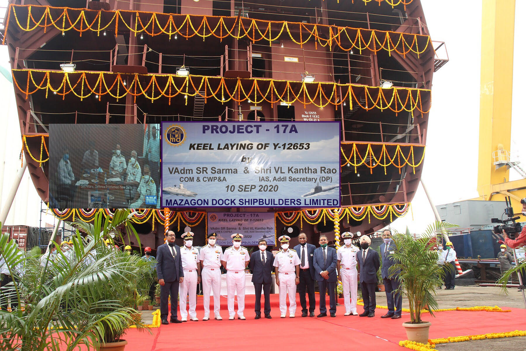 Keel laid for the third stealth frigate of Project 17A