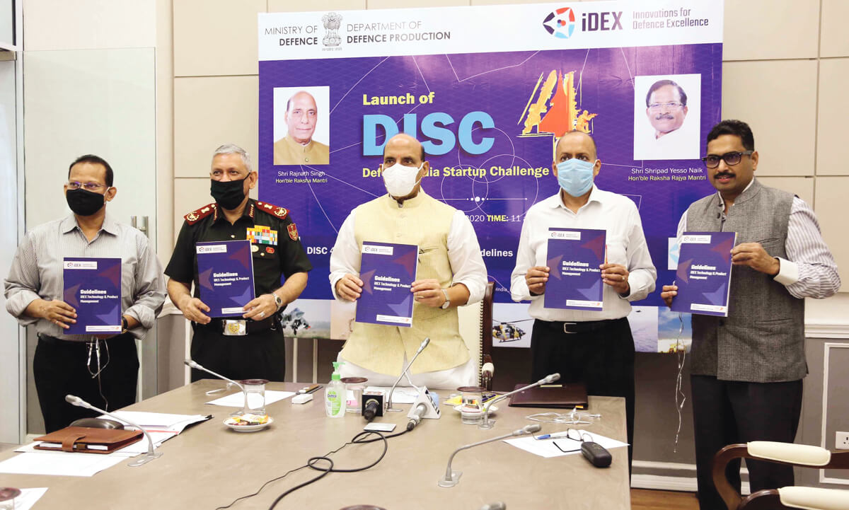 Raksha Mantri Rajnath Singh  launches Defence India Startup Challenge-4