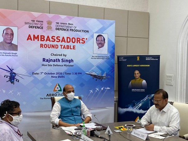 Raksha Mantri Shri Rajnath Singh chairs Ambassadors’ Round-table Virtual Conference on Aero India 2021