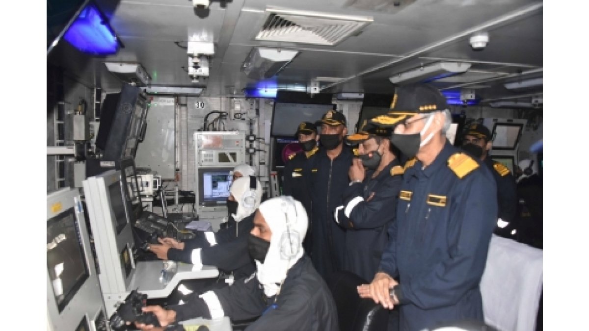 Navy Chief reviews operational preparedness of Indian Navy