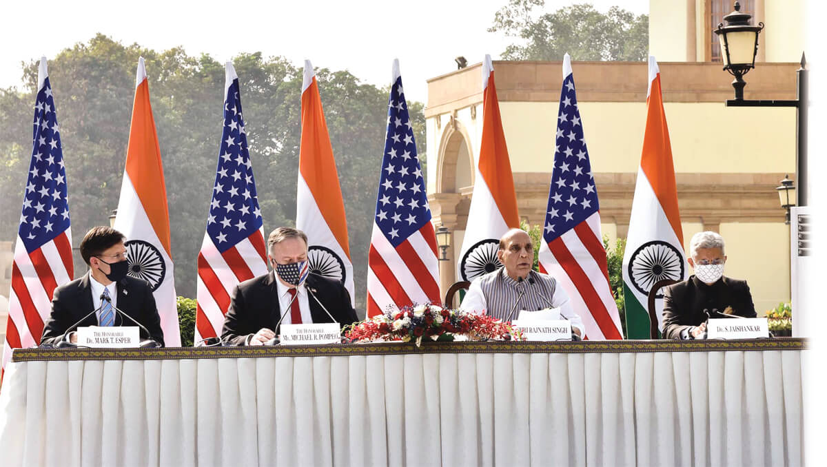 Significance  of India-US  2+2 dialogue, 2020