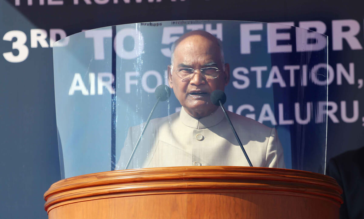 “Aero India 2021 is a living proof of India's ever-growing strength in  defence and aerospace at global level”  --President Ram Nath Kovind
