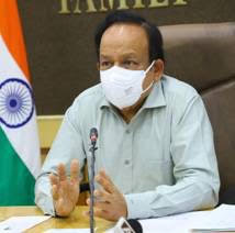 Dr. Harsh Vardhan reviews Public Health Response to COVID-19 and Vaccination