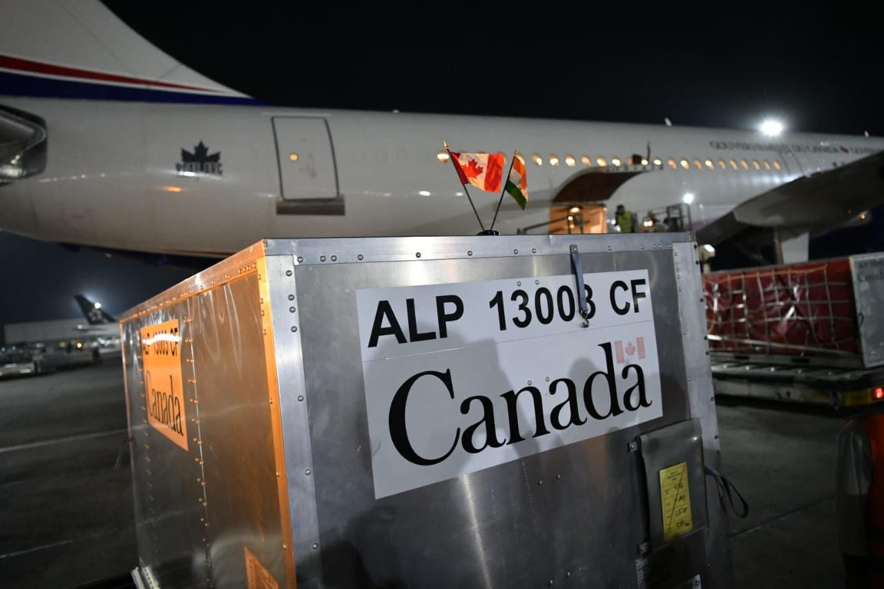 A shipment of 300 ventilators from Canada reached India...