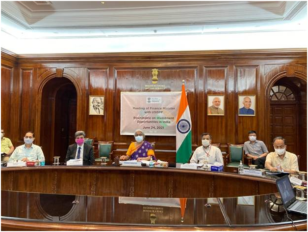 Finance Minister Nirmala Sitharaman addresses US-India Strategic Partnership Forum Board of Directors Investment Roundtable