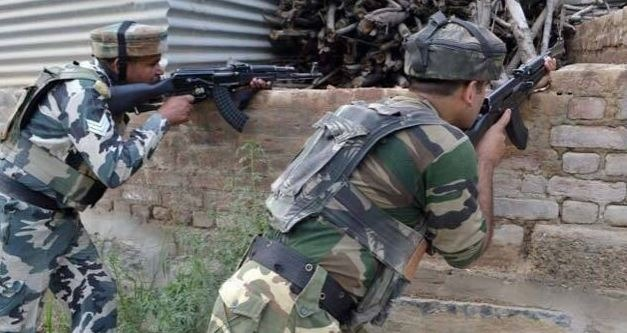 Jammu And Kashmir: An encounter is underway between the Security Forces and terrorists at the Hanjan village of Rajpora, Pulwama; four terrorists are suspected to be holed up in the area