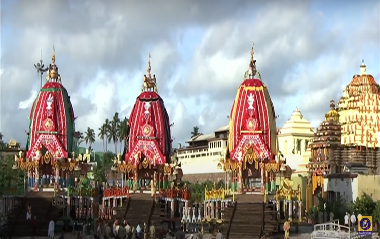 World famous Rath Yatra being held in holy city of Puri with tight security arrangements & Covid 19 protocols