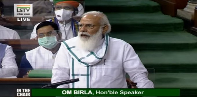 It should make everyone proud that several women, several people belonging to the SC and ST community have taken oath as Ministers. Several new Ministers are children of farmers and also belong to OBC communities: PM @narendramodi in the Lok Sabha.