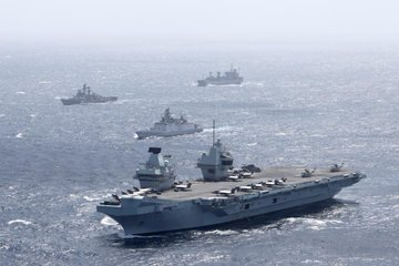 The Indian Navy participated in a 2-day bilateral Passage Exercise (PASSEX) with Royal Navy Carrier Strike Group-21 led by HMS Queen Elizabeth in the Bay of Bengal from 21-22 July.