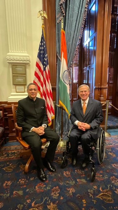 image.png  Governor of Texas @GregAbbott_TX signed a proclamation to celebrate the 75th Independence Day of India and highlighted the strong bond between India & Texas.