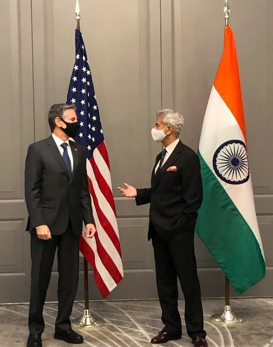 US Secretary of State Antony J. Blinken spoke with External Affairs Minister @DrSJaishankar. Both the leaders discussed Afghanistan and agreed to continue India-US close coordination.