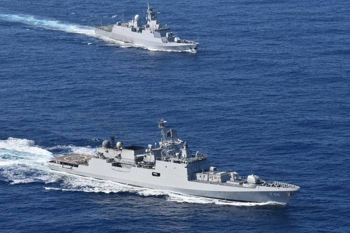 Indian Navy and Algeria Navy carry out their maiden naval exercise.  INS Tabar is on a goodwill visit to Europe & Africa and it took part in the landmark maritime partnership exercise with frontline Algerian Naval Ship ANS Ezzadjer on 29 Aug, 2021.