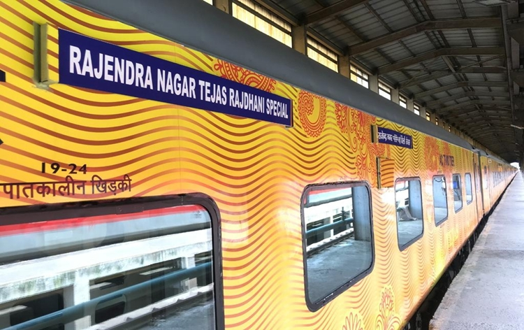 Indian Railways starts to run Rajendra Nagar Terminal (Patna) – New Delhi Rajdhani Express with new upgraded Tejas rake