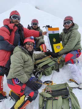 '@ITBP_official mountaineers summited Mount Balbala (21,050 feet) in Uttarakhand on 4th September. It was the first summit by any Indian expedition after a Swiss expedition made a successful climb to Mount Balbala in 1947