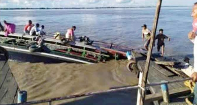 Assam: Rescue operation continues in Brahmaputra at Nematighat in Jorhat following boat mishap