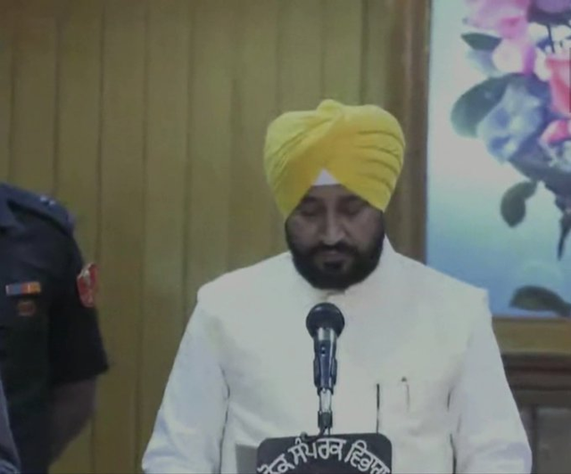 Charanjit Singh Channi swears in as Punjab CM