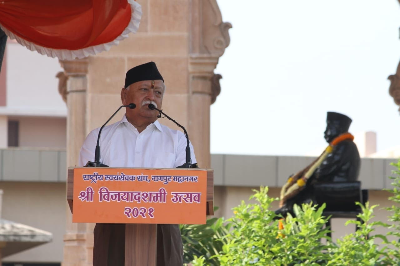 Param Poojaniya Sarsanghchalak Dr. Mohan Bhagwat Ji's Full Speech on the occasion of Sri Vijayadashami Utsav 2021 (Friday, October 15, 2021)