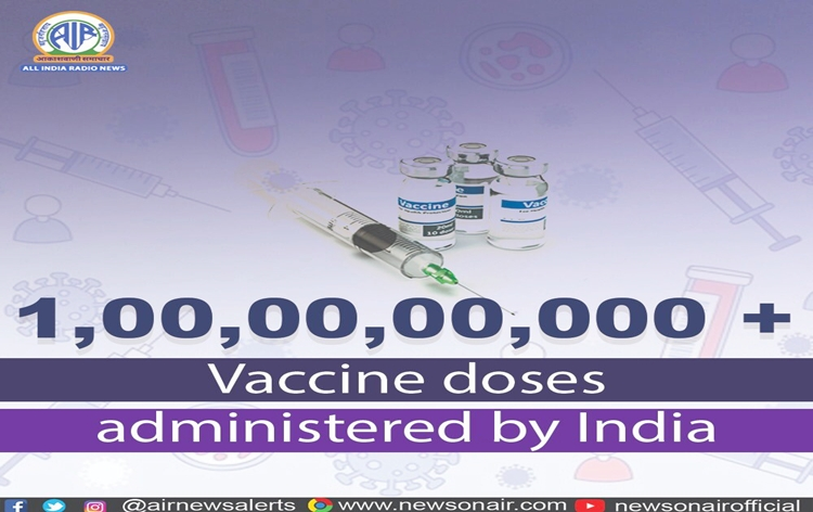 India hits 100 crore mark in covid vaccination