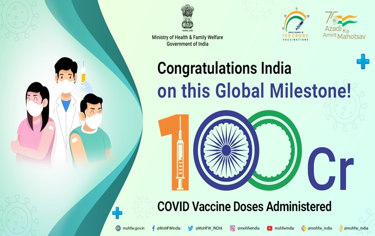 PM Modi expresses gratitude to vaccine manufacturers, doctors & frontline workers for helping India achieve 100 crore vaccination mark