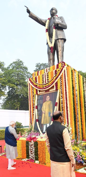 On his #MahaparinirvanDiwas, PM @narendramodi paid tributes to Bharat Ratna Babasaheb Dr Bhimrao Ambedkar.