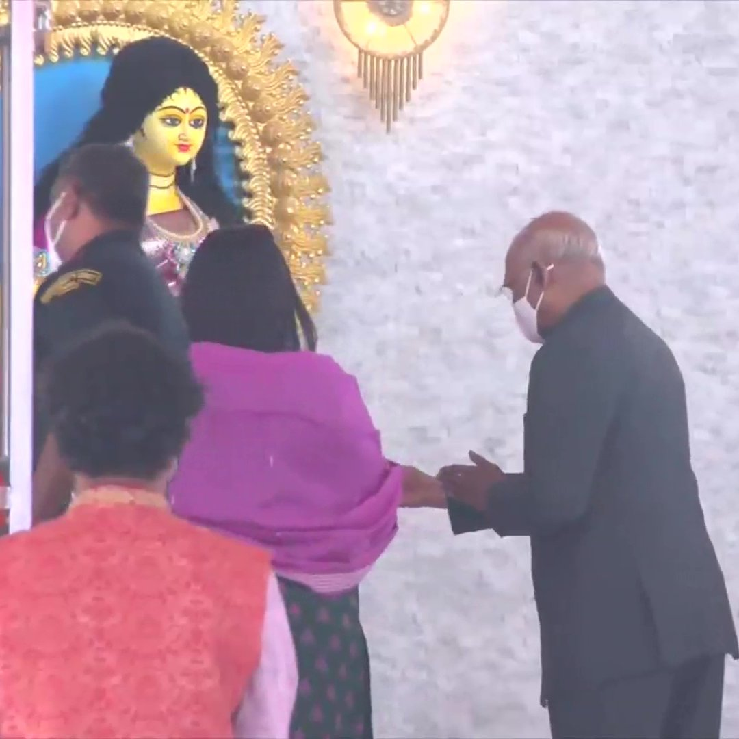 President Ram Nath Kovind inaugurates the renovated Ramna Kali Mandir in Dhaka, Bangladesh. The temple was destroyed by the Pakistani forces during the 1971 war.