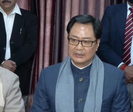 I've come here to give confidence to people of Punjab. I want to assure you all that State & Central govts will work together and will take strict actions against those who are trying to spoil the atmosphere of Punjab&country: Union Law Minister  @KirenRijiju  in Ludhiana, Punjab