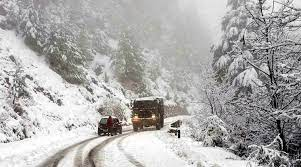 Heavy snowfall at Doda district of Jammu and Kashmir.