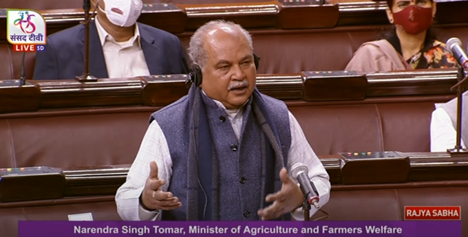 The central government will announce a committee on MSP after Assembly Elections in five states: Union Agriculture Minister Narendra Singh Tomar in Rajya Sabha