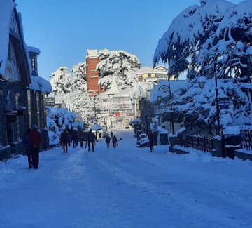 Shimla and other parts of Himachal Pradesh continue to receive snowfall.